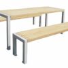 Picknickset Bologna 14 Picknicktafel staal met 2 parkbanken